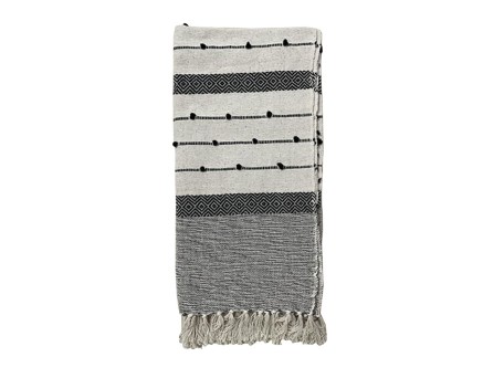 SAND ΡΙΧΤΑΡΙ ΔΙΑΚΟΣΜΗΤΙΚΟ 125x150cm ΒΑΜΒΑΚΙ ΛΕΥΚΟ ΜΑΥΡΟ