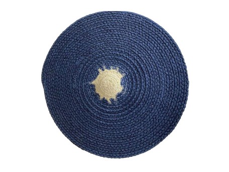 REEF ΣΟΥΠΛΑ ΣΤΡΟΓΓΥΛΟ 38x38x0.25cm ΒΑΜΒΑΚΙ ΜΠΛΕ ΜΠΕΖ POLYESTER