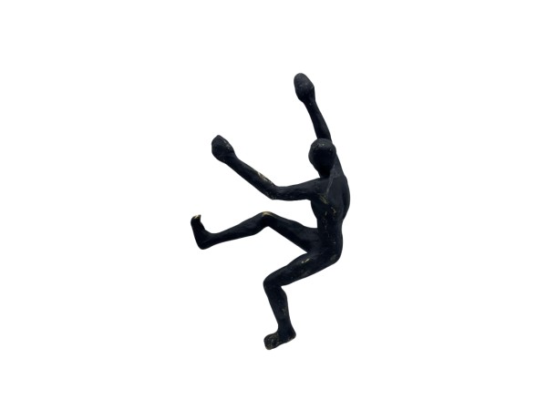 CLIMBER ΔΙΑΚΟΣΜΗΤΙΚΟ ΤΟΙΧΟΥ 14x6x24cm POLYRESIN ΜΑΥΡΟ ΧΡΥΣΟ