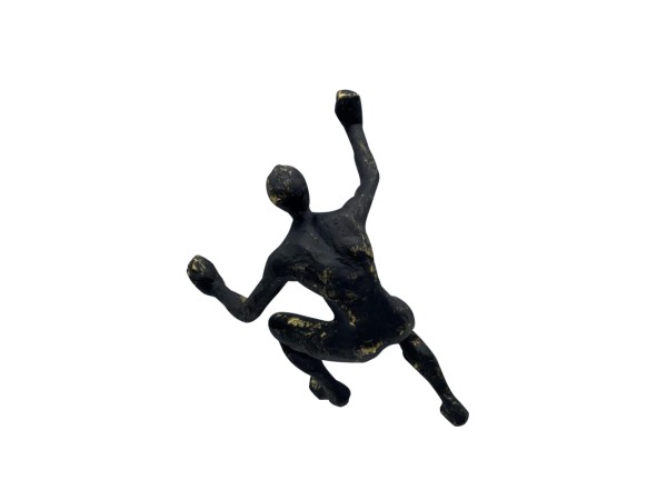 CLIMBER ΔΙΑΚΟΣΜΗΤΙΚΟ ΤΟΙΧΟΥ 15x9x23cm POLYRESIN ΜΑΥΡΟ ΧΡΥΣΟ