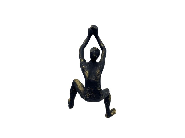 CLIMBER ΔΙΑΚΟΣΜΗΤΙΚΟ ΤΟΙΧΟΥ 13x9x23cm POLYRESIN ΜΑΥΡΟ ΧΡΥΣΟ