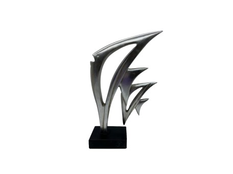PEZ ΔΙΑΚΟΣΜΗΤΙΚΟ ΨΑΡΙ 23x8x24cm POLYRESIN ΑΣΗΜΙ ΜΑΥΡΟ