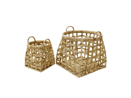 DALAT ΚΑΛΑΘΙ 44x44x46cm ΥΑΚΙΝΘΟΣ ΦΥΣΙΚΟ ΣΙΔΕΡΟ