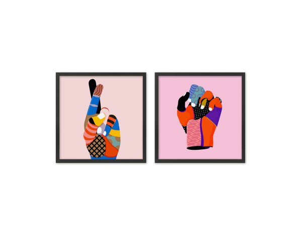 JACINTO ΠΙΝΑΚΑΣ 50x50x2cm MDF ΠΟΛΥΧΡΩΜΟ ΧΑΡΤΙ ΜΑΥΡΟ