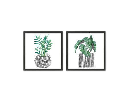 BILIA ΠΙΝΑΚΑΣ 50x50x2cm MDF ΠΟΛΥΧΡΩΜΟ ΧΑΡΤΙ ΜΑΥΡΟ