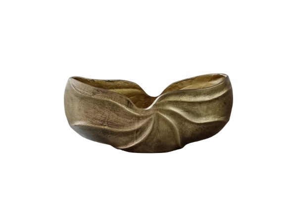 IWA 2 ΒΑΖΟ 39x9x19cm ΑΛΟΥΜΙΝΙΟ ΧΡΥΣΟ ΑΝΤΙΚΕ