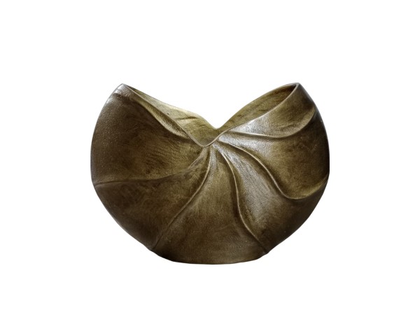 IWA 3 ΒΑΖΟ 38x13x28cm ΑΛΟΥΜΙΝΙΟ ΧΡΥΣΟ ΑΝΤΙΚΕ