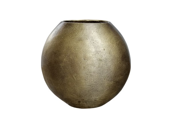 TEMICE ΒΑΖΟ 30x12x30cm ΑΛΟΥΜΙΝΙΟ ΧΡΥΣΟ ΑΝΤΙΚΕ