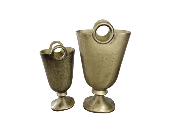 RENGO ΒΑΖΟ ΣΕΤ 2ΤΜΧ 26x14x52cm ΑΛΟΥΜΙΝΙΟ ΧΡΥΣΟ ΑΝΤΙΚΕ RENGO ΒΑΖΟ ΣΕΤ 2ΤΜΧ 26x14x52cm ΑΛΟΥΜΙΝΙΟ ΧΡΥΣΟ ΑΝΤΙΚΕ