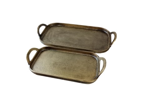 KIRAT ΔΙΣΚΟΣ 46x23x5cm ΑΛΟΥΜΙΝΙΟ ΧΡΥΣΟ ΑΝΤΙΚΕ
