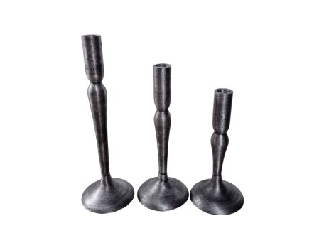 DEMEK ΚΗΡΟΠΗΓΙΟ SET 3ΤΜΧ 10x10x31cm ΑΛΟΥΜΙΝΙΟ ΑΣΗΜΙ ΑΝΤΙΚΕ