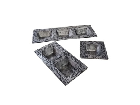 MARTIN ΜΠΩΛ SET 3ΤΜΧ 38x14x5cm ΑΛΟΥΜΙΝΙΟ ΑΣΗΜΙ ΑΝΤΙΚΕ