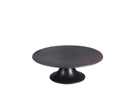 MARA ΠΛΑΤΩ ΜΕ ΠΟΔΙ 42x42x14cm ΑΛΟΥΜΙΝΙΟ ΜΑΥΡΟ