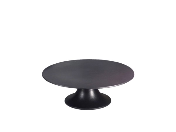 MARA ΠΛΑΤΩ ΜΕ ΠΟΔΙ 42x42x14cm ΑΛΟΥΜΙΝΙΟ ΜΑΥΡΟ