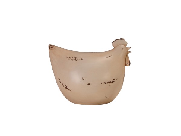 GALINHA ΔΙΑΚΟΣΜΗΤΙΚΟ ΚΟΤΑ 19x12x15cm POLYRESIN ΜΠΕΖ