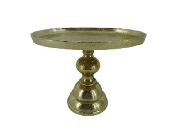 DAZZLE ΠΛΑΤΩ ΜΕ ΠΟΔΙ 30x20x19cm ΑΛΟΥΜΙΝΙΟ ΧΡΥΣΟ