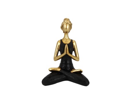 VASANTA ΔΙΑΚΟΣΜΗΤΙΚΗ ΦΙΓΟΥΡΑ 14x9x19cm POLYRESIN ΧΡΥΣΟ ΜΑΥΡΟ