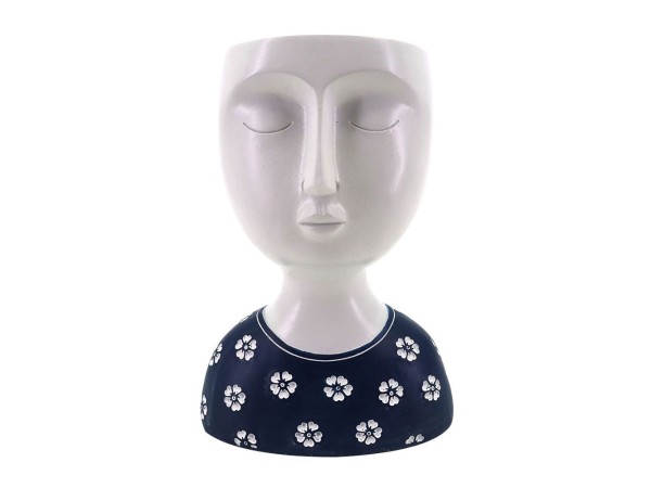 IPAMO BLUE ΚΑΣΠΩ 15x10x19.4cm POLYRESIN ΛΕΥΚΟ ΜΠΛΕ