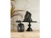 CHEVEU BLACK 2 ΔΙΑΚΟΣΜΗΤΙΚΗ ΦΙΓΟΥΡΑ 17x8x21cm POLYRESIN ΜΑΥΡΟ