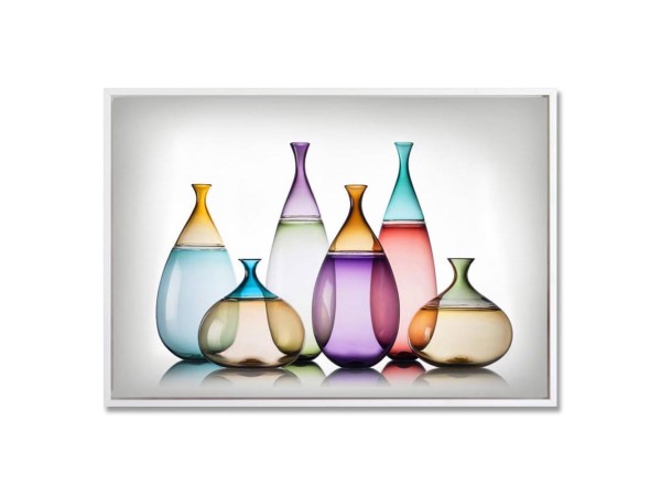 BOTLI ΠΙΝΑΚΑΣ ΔΙΑΚΟΣΜΗΣΗΣ 93x63x4cm ΚΑΜΒΑΣ ΠΟΛΥΧΡΩΜΟ ΞΥΛΟ ΛΕΥΚΟ