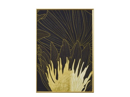 COED ΠΙΝΑΚΑΣ ΔΙΑΚΟΣΜΗΣΗΣ 52x72x4cm ΚΑΜΒΑΣ ΜΑΥΡΟ ΧΡΥΣΟ ΞΥΛΟ ΧΡΥΣΟ