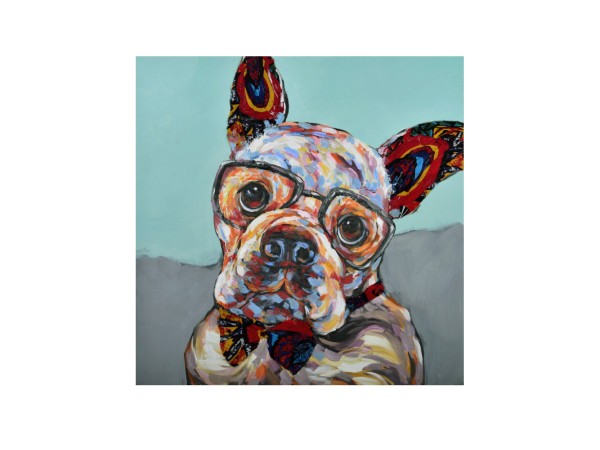 IMBA DOG ΠΙΝΑΚΑΣ ΔΙΑΚΟΣΜΗΣΗΣ 100x100x3cm ΚΑΜΒΑΣ ΠΟΛΥΧΡΩΜΟ ΞΥΛΟ
