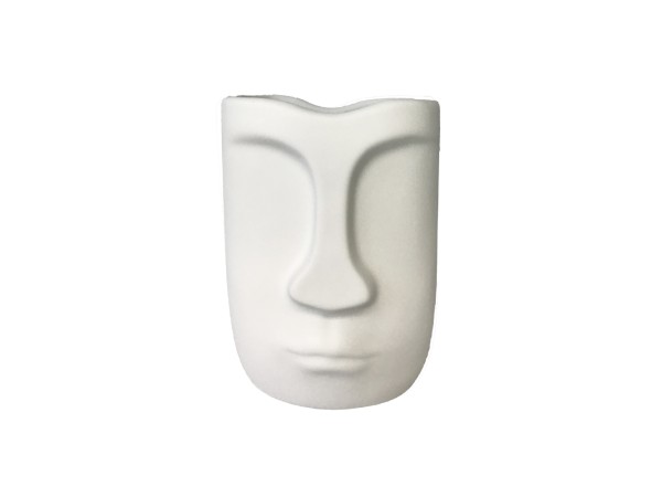 BARIK WHITE ΚΑΣΠΩ 13x11x17cm POLYRESIN ΛΕΥΚΟ