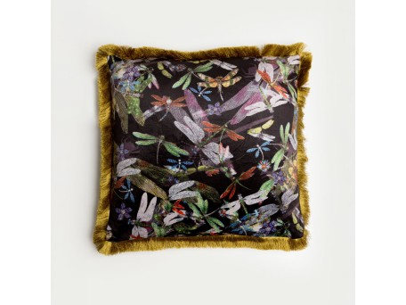 DRAGONFLIES ΔΙΑΚΟΣΜΗΤΙΚΟ ΜΑΞΙΛΑΡΙ 45x45cm POLYESTER ΠΟΛΥΧΡΩΜΟ