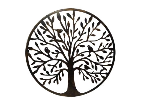 ELIA ΔΙΑΚΟΣΜΗΤΙΚΟ ΤΟΙΧΟΥ 50x50x2cm ΜΕΤΑΛΛΟ ΜΑΥΡΟ