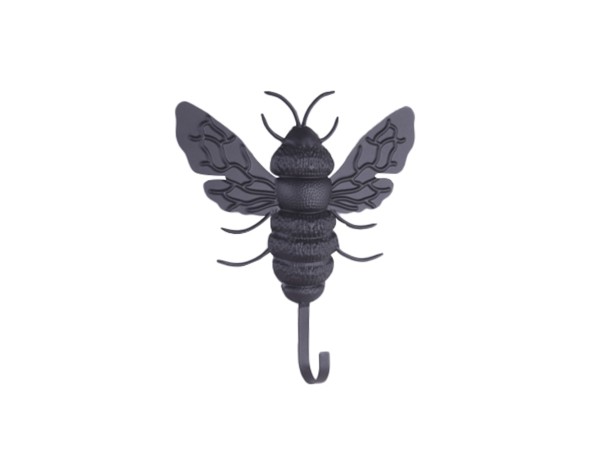 BEE ΔΙΑΚΟΣΜΗΤΙΚΟ ΚΡΕΜΑΣΤΡΑ 22x4x25cm ΜΕΤΑΛΛΟ ΜΑΥΡΟ