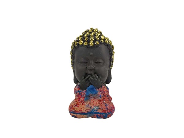 ITHAKA 3 ΔΙΑΚΟΣΜΗΤΙΚΟ ΒΟΥΔΑΣ 6x6x10cm POLYRESIN ΠΟΛΥΧΡΩΜΟ