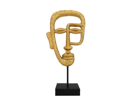 ACT GOLD ΔΙΑΚΟΣΜΗΤΙΚΟ TOTEM 16x7x34cm POLYRESIN ΧΡΥΣΟ ΜΑΥΡΟ