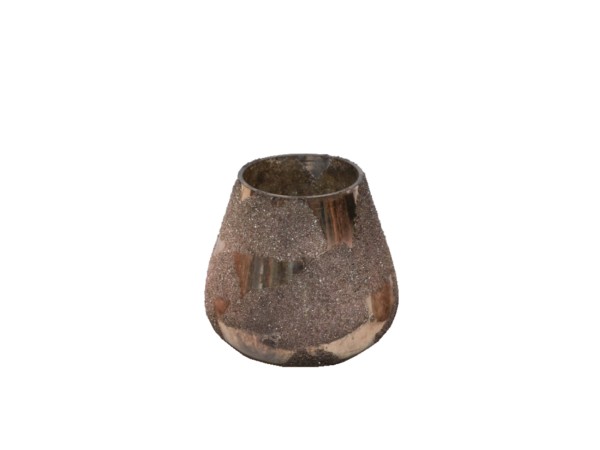 ALKE ΒΑΣΗ ΡΕΣΩ 11x11x11cm ΓΥΑΛΙ ΧΡΥΣΟ