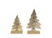 HARK ΧΡΙΣΤΟΥΓΕΝΝΙΑΤΙΚΟ ΔΙΑΚΟΣΜΗΤΙΚΟ ΔΕΝΤΡΟ 14x6x23cm ΑΛΟΥΜΙΝΙΟ ΧΡΥΣΟ ΞΥΛΟ MANGO