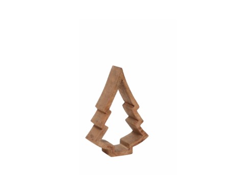 CHARM ΧΡΙΣΤΟΥΓΕΝΝΙΑΤΙΚΟ ΔΙΑΚΟΣΜΗΤΙΚΟ ΔΕΝΤΡΟ 12x4x14cm ΞΥΛΟ MANGO ΦΥΣΙΚΟ