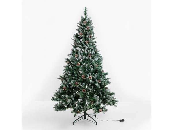 PINE ΧΡΙΣΤΟΥΓΕΝΝΙΑΤΙΚΟ ΔΕΝΤΡΟ ΧΙΟΝΙΣΜΕΝΟ ΜΕ LED 117x117x180cm PVC ΠΡΑΣΙΝΟ ΛΕΥΚΟ PINE ΧΡΙΣΤΟΥΓΕΝΝΙΑΤΙΚΟ ΔΕΝΤΡΟ ΧΙΟΝΙΣΜΕΝΟ ΜΕ LED 117x117x180cm PVC ΠΡΑΣΙΝΟ ΛΕΥΚΟ