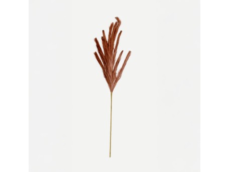 FEDER SINGLE ΚΛΑΔΙ ΤΕΧΝΗΤΟ ΜΕ ΦΤΕΡΑ 110cm POLYESTER CARAMEL