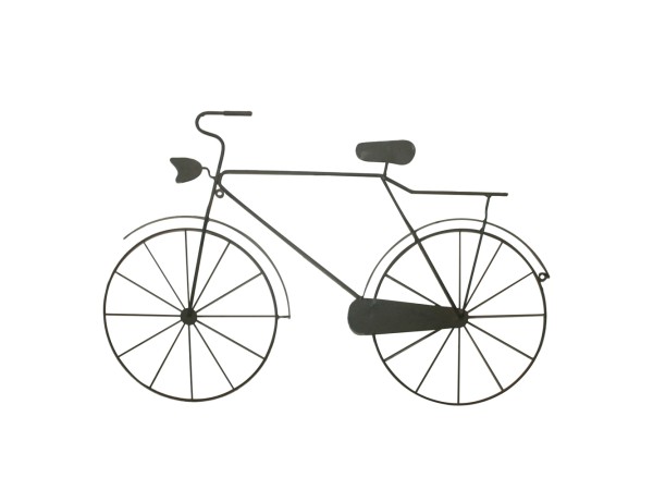 TANDEM ΔΙΑΚΟΣΜΗΤΙΚΟ ΤΟΙΧΟΥ 65x1x43cm ΜΕΤΑΛΛΟ ΜΑΥΡΟ