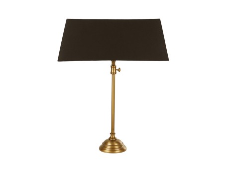 LANG ΦΩΤΙΣΤΙΚΟ ΕΠΙΤΡΑΠΕΖΙΟ 60x20x86cm ΑΛΟΥΜΙΝΙΟ ΧΡΥΣΟ ΑΝΤΙΚΕ ΜΑΥΡΟ ΥΦΑΣΜΑ