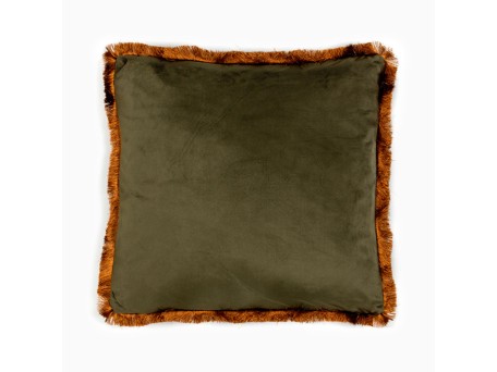 TERRICIO ΔΙΑΚΟΣΜΗΤΙΚΟ ΜΑΞΙΛΑΡΙ 45x45cm ΒΕΛΟΥΔΟ ΛΑΔΙ ΧΡΥΣΟ