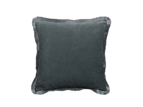 MOANNE ΔΙΑΚΟΣΜΗΤΙΚΟ ΜΑΞΙΛΑΡΙ 45x45cm ΒΕΛΟΥΔΟ ΓΚΡΙ