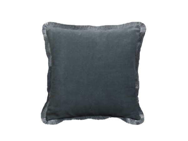 MOANNE ΔΙΑΚΟΣΜΗΤΙΚΟ ΜΑΞΙΛΑΡΙ 45x45cm ΒΕΛΟΥΔΟ ΓΚΡΙ