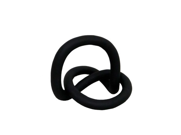 CERCHIO ROUND ΔΙΑΚΟΣΜΗΤΙΚΟ ΚΟΜΠΟΣ 15x12x10cm POLYRESIN ΜΑΥΡΟ