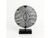 MOTI ΔΙΑΚΟΣΜΗΤΙΚΟ TOTEM 25x7x30cm POLYRESIN ΜΑΥΡΟ ΛΕΥΚΟ