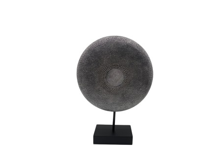 SKIVA ΔΙΑΚΟΣΜΗΤΙΚΟ TOTEM 25x7x36cm POLYRESIN ΑΣΗΜΙ ΑΝΤΙΚΕ