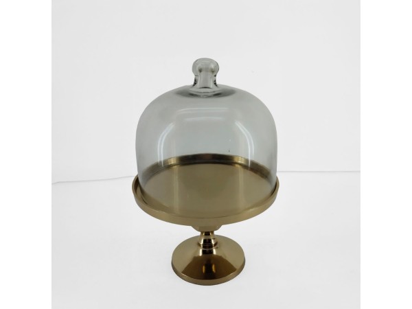 MOLDE ΚΟΥΠ ΜΕ ΚΑΠΑΚΙ 24x24x37cm ΑΛΟΥΜΙΝΙΟ ΧΡΥΣΟ ΓΥΑΛΙ