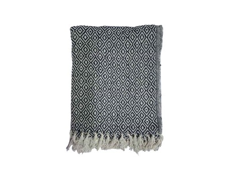 LANCE ΡΙΧΤΑΡΙ ΔΙΑΚΟΣΜΗΤΙΚΟ 130x170cm ΒΑΜΒΑΚΙ ΛΕΥΚΟ ΜΑΥΡΟ POLYESTER
