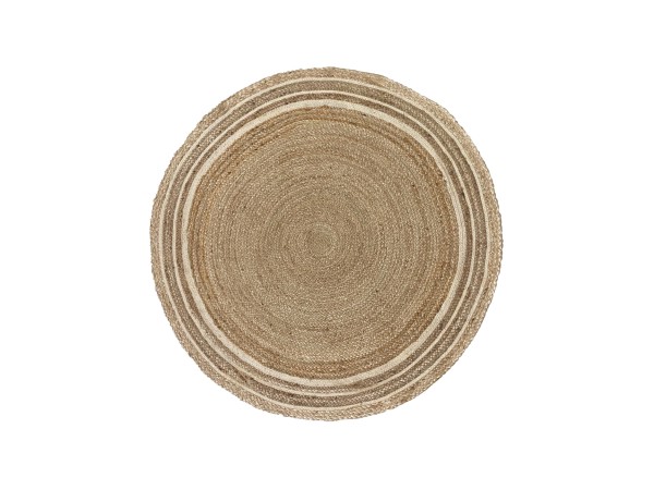 HARTU ΧΑΛΑΚΙ ΣΤΡΟΓΓΥΛΟ 120x120cm ΓΙΟΥΤΑ ΦΥΣΙΚΟ ΛΕΥΚΟ