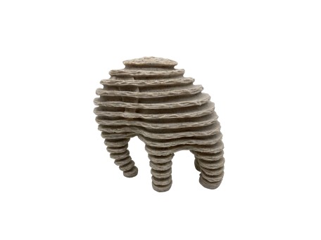 PAIDO ΔΙΑΚΟΣΜΗΤΙΚΟ ΕΛΕΦΑΝΤΑΣ 18x10x16cm POLYRESIN ΓΚΡΙ