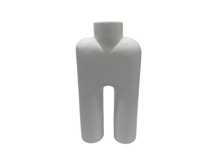 MORP ΒΑΖΟ 15x6x24cm POLYRESIN ΛΕΥΚΟ